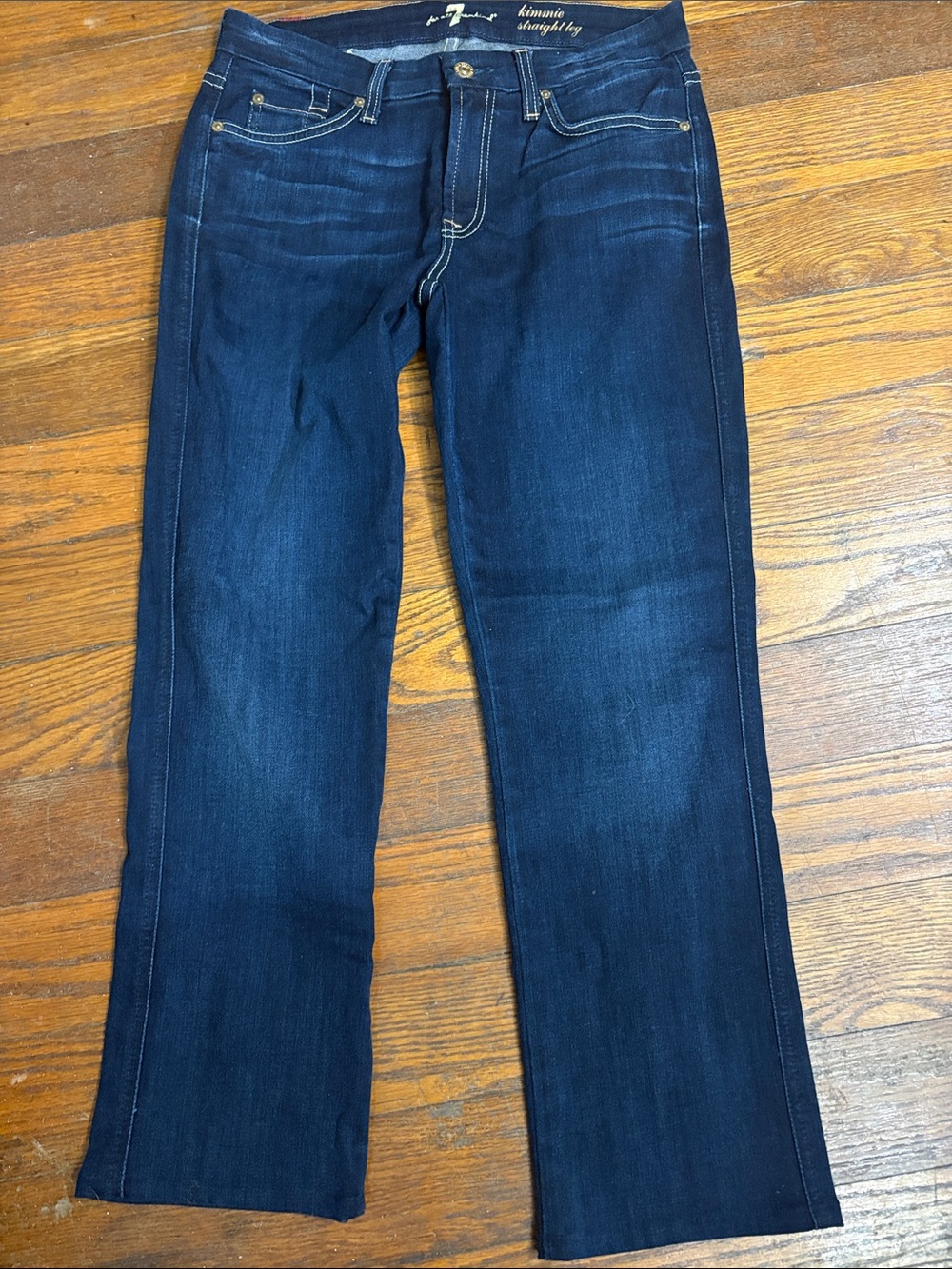 7 For All Mankind Kimmie Straight Leg Jeans - Dark Wash size 29